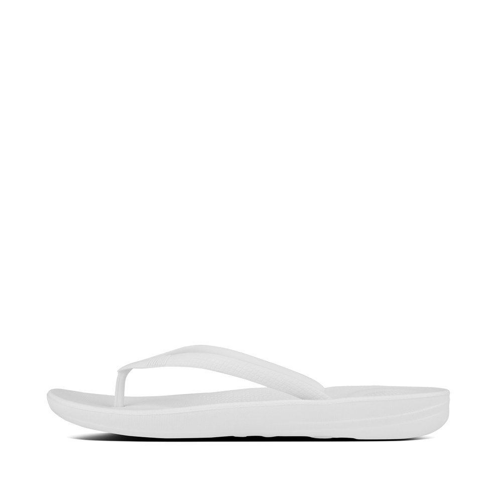 Fitflop Womens Flip-flops White - Iqushion Ergonomic - 57IBTFZLU